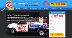 Desktop Screenshot of plumbingdetectives.com.au